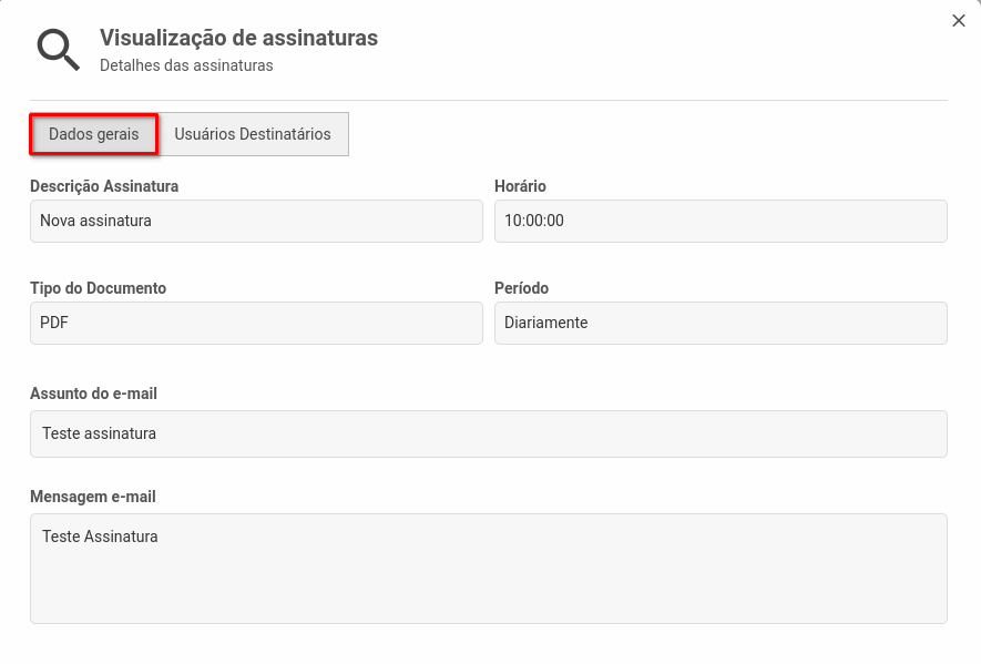 Listagem de usuários