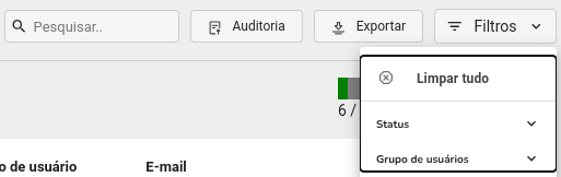 Listagem de usuários