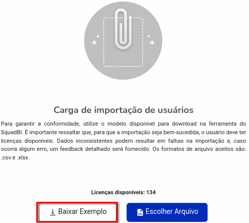 Listagem de usuários