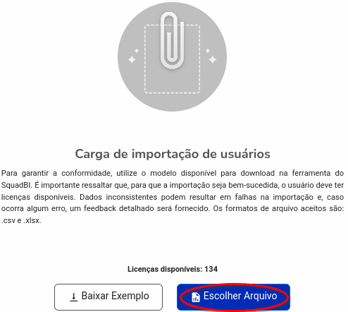 Listagem de usuários