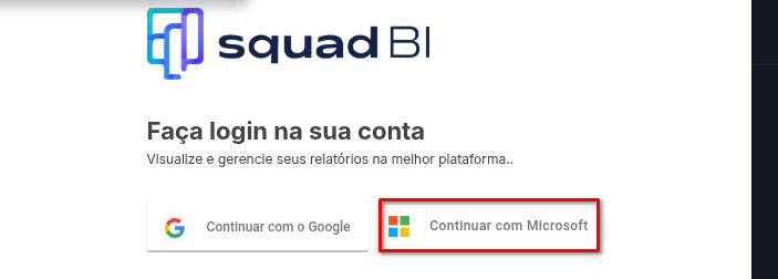 Método de Autenticação Microsoft