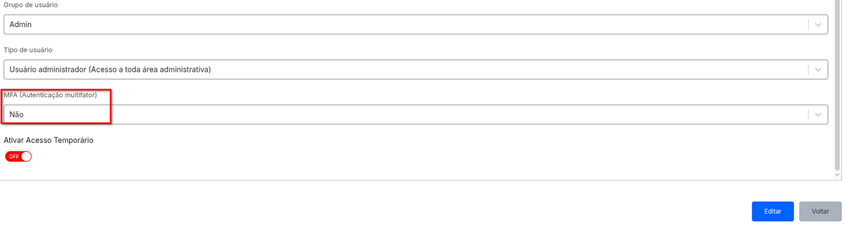 Listagem de usuários