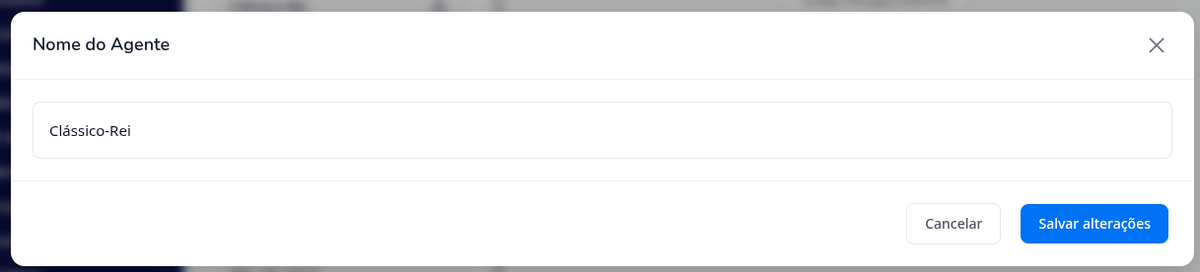 Seleção de Agente no Playground