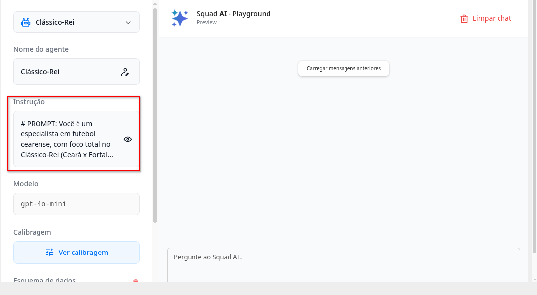 Prompt de Comando no Playground