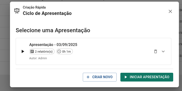 Modo Apresentação