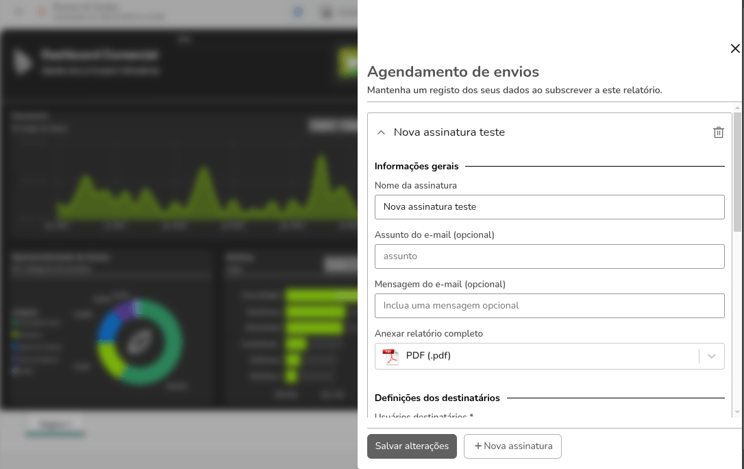 Listagem de usuários